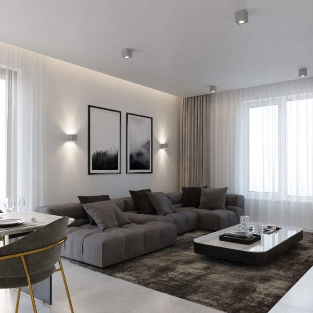 Sollux Lighting Ceiling Lamp QUAD Concrete