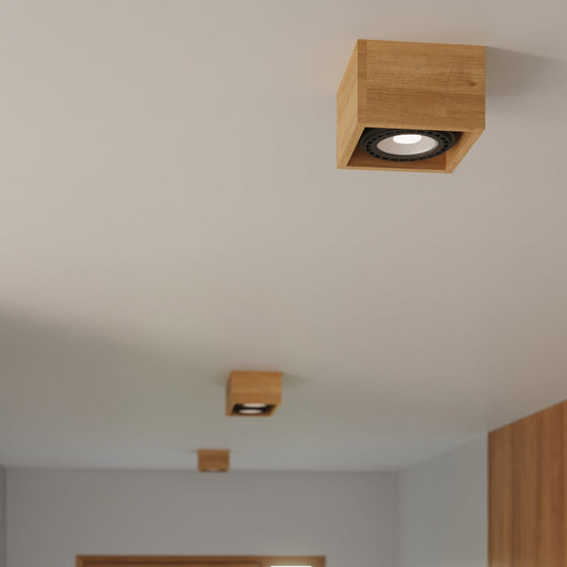 Sollux Lighting Ceiling Lamp QUATRO 2 Natural Wood
