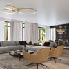 Decorative Sollux Lighting Ceiling lamp RIO 55 golden LED 4000K