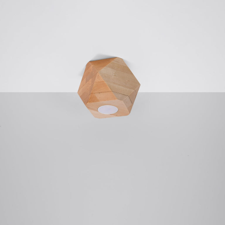 Sollux Lighting Ceiling Lamp WOODY 1 Natural Wood