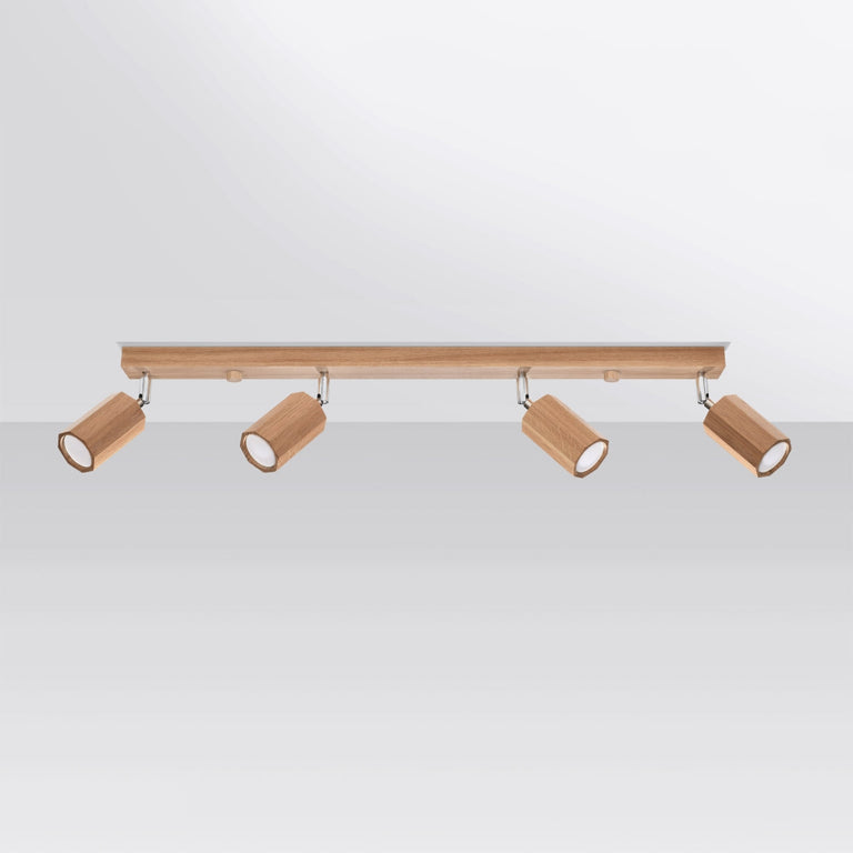 Sollux Lighting Ceiling Lamp ZEKE 4 Oak