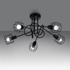 Modern chandeliers for living room - Sollux Lighting Chandelier BELUCI 5S black