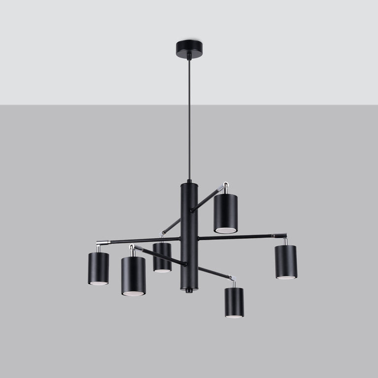 Sollux Lighting Chandelier LEMMI 6 Black
