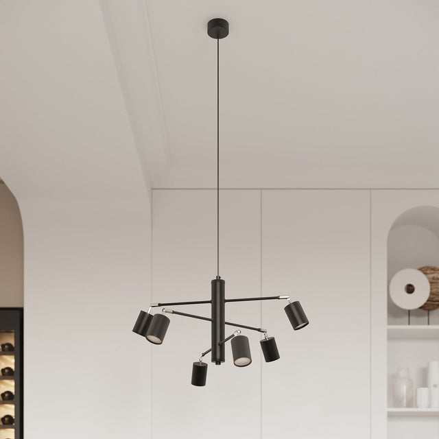 Sollux Lighting Chandelier LEMMI 6 Black