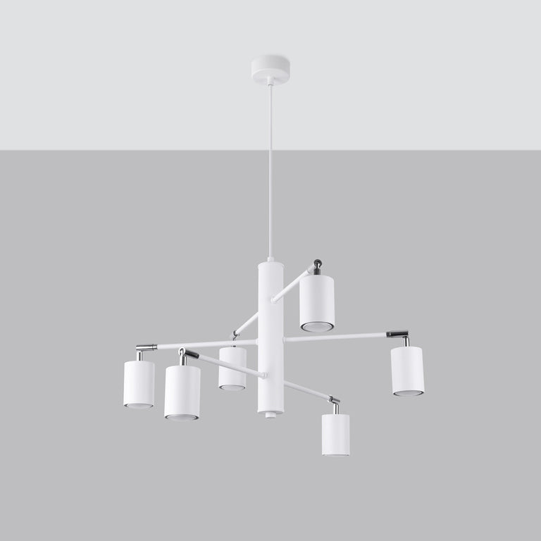 Sollux Lighting Chandelier LEMMI 6 White