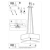 Sollux Lighting Chandelier LOKKO 55 Black bedroom chandelier