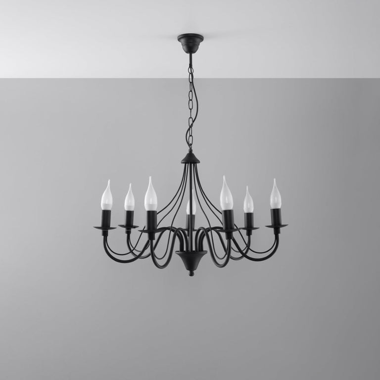 Sollux Lighting Chandelier MINERWA 7 Black