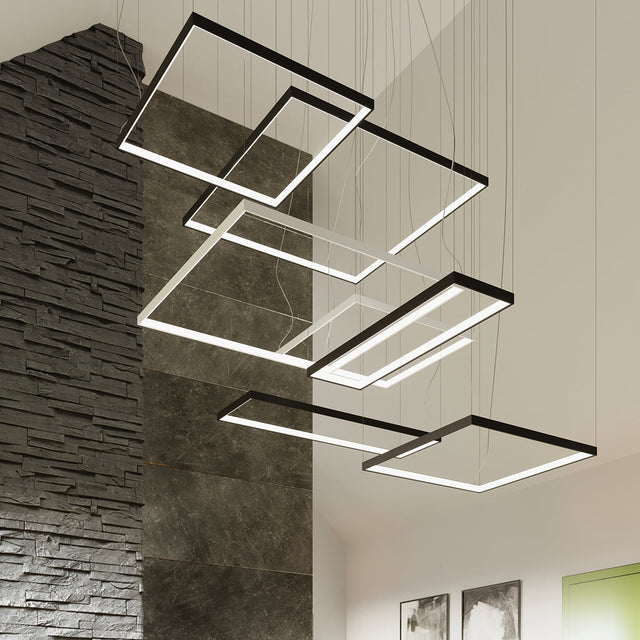 Sollux Lighting Chandelier NELYA L black 4000K