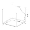 Chandelier NELYA L black 4000K Subtle Lighting Brilliance