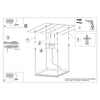 Chandelier NELYA L black 4000K Ideal Ceiling Light Fixture