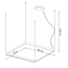 Sleek Sollux Lighting NELYA M White 4000K Chandelier Light
