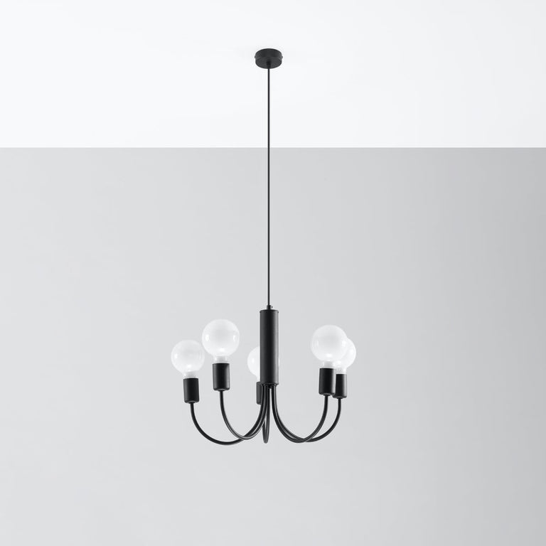 Sollux Lighting Chandelier PICCOLO 5 Black
