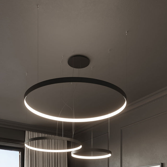 Sollux Lighting Chandelier RIO 110 Black 3000K
