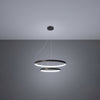 Pendant light Sollux Lighting Chandelier RIO 2 55/78 Black LED
