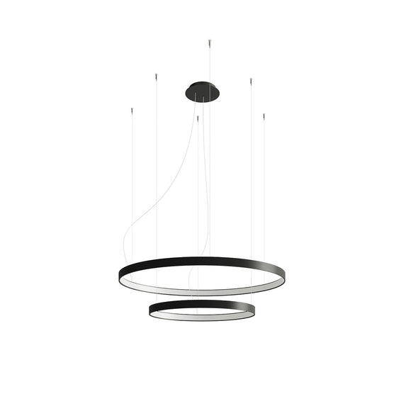 Stylish black LED chandelier Sollux Lighting RIO 2 55/78
