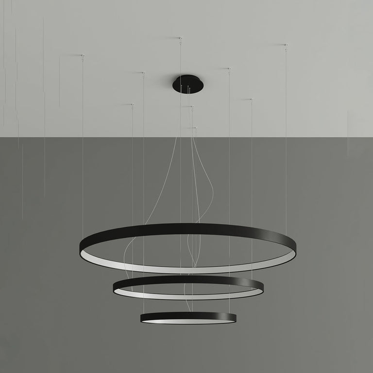 Sollux Lighting Chandelier RIO 3 55/78/110 Black LED 4000K