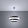 Modern lighting for high-end decor Chandelier RIO 3 55/78/110 black LED 4000K