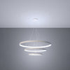 Modern Pendant Light Fitting Chandelier RIO 3 55/78/110 white LED 4000K
