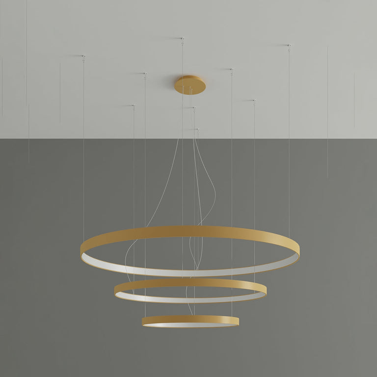Sollux Lighting Chandelier RIO 3 55/78/110 golden LED 3000K