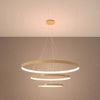 Golden hanging lights Sollux Lighting Chandelier RIO 3 LED

