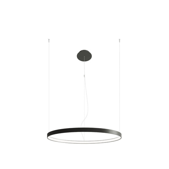 Contemporary pendant light Sollux Lighting Chandelier RIO 78 black 4000K