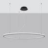 Sleek pendant ceiling lights featuring Chandelier RISA 120 black LED 3000K