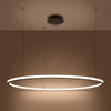 Modern pendant light fitting Chandelier RISA 120 black LED 3000K