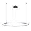 Elegant Sollux Lighting Chandelier RISA 120 black LED 3000K