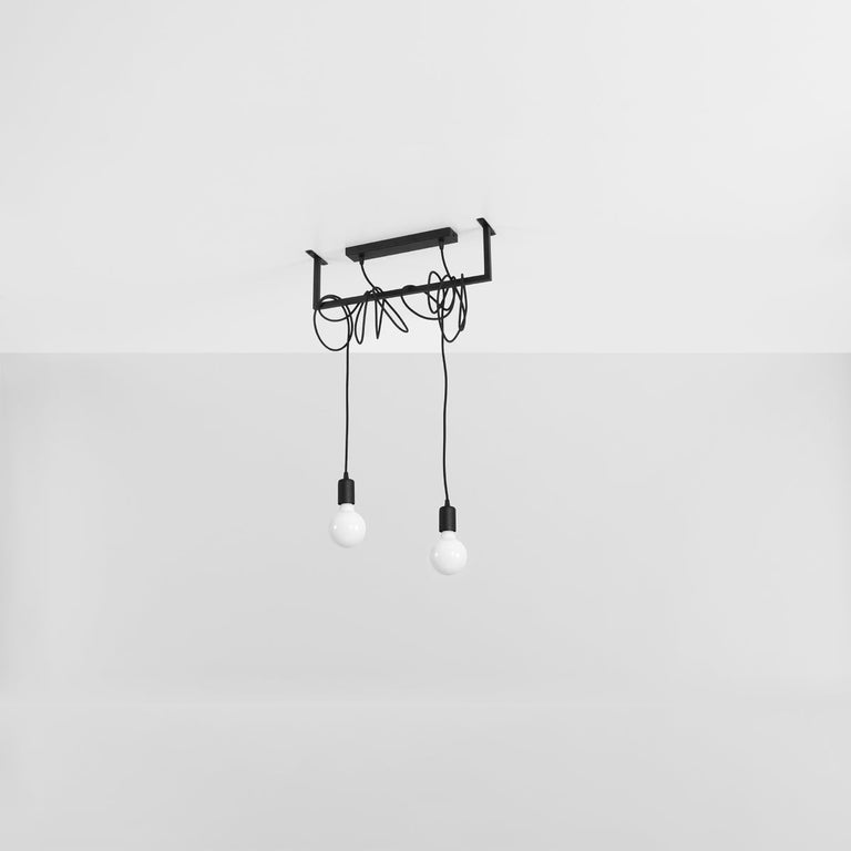 Sollux Lighting Chandelier SALAMANCA 2 Black