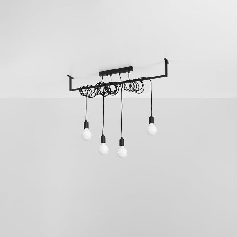 Sollux Lighting Chandelier SALAMANCA 4 Black