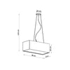 Sollux Lighting Chandelier SANTA BIS 80 White for small spaces
