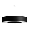 Elegant Sollux Lighting Chandelier SATURNO 90 Black for contemporary decor