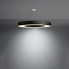 Elegant ceiling lamp for bedroom Sollux Lighting Chandelier SATURNO SLIM 90 black