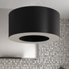Bedroom chandelier light Sollux Lighting  Chandelier SATURNO SLIM 90 black