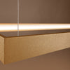 Rectangular chandelier Sollux Lighting TUULA L golden 3000K