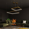 Chandelier TUULA L golden 4000K lighting fixture