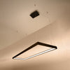Minimalist chandelier Sollux Lighting Chandelier TUULA L black 3000K