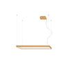 Minimalist Pendant Light: Sollux Lighting Chandelier TUULA M golden 4000K