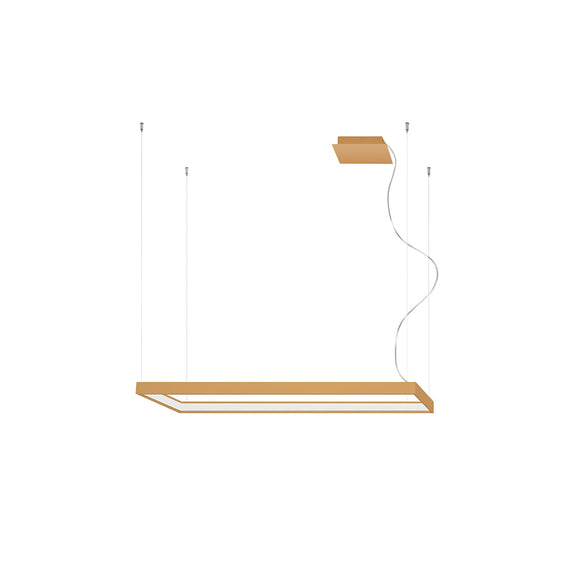 Minimalist Pendant Light: Sollux Lighting Chandelier TUULA M golden 4000K