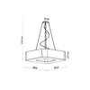 Contemporary chandeliers Sollux Lighting Chandelier URANO 80 white