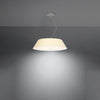 White pendant light Sollux Lighting Chandelier VEGA 60 white