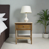 Timeless bedside table with ample storage