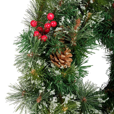 Christmas Decoration Ipswich Wreath Snowy