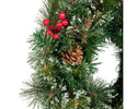 Festive Ipswich Wreath Snowy for Christmas Decor