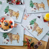 Waterproof festive table placemat for Christmas dinner