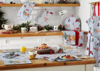 Heat-resistant Christmas table placemat for a festive setting