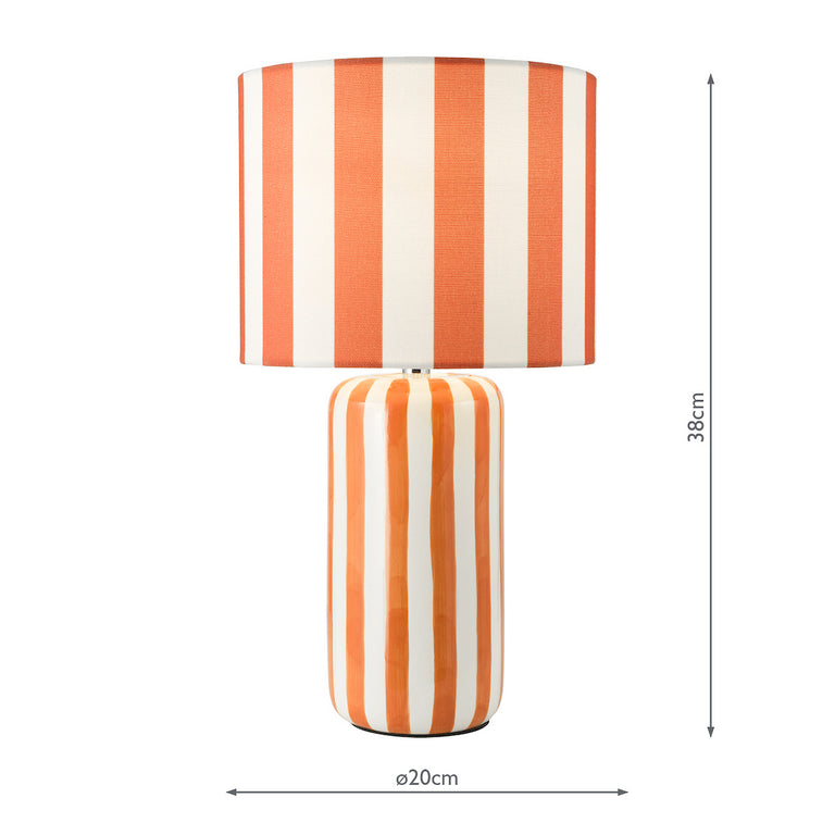 Cicada Table Lamp Orange Ceramic - Table Lamp Collection
