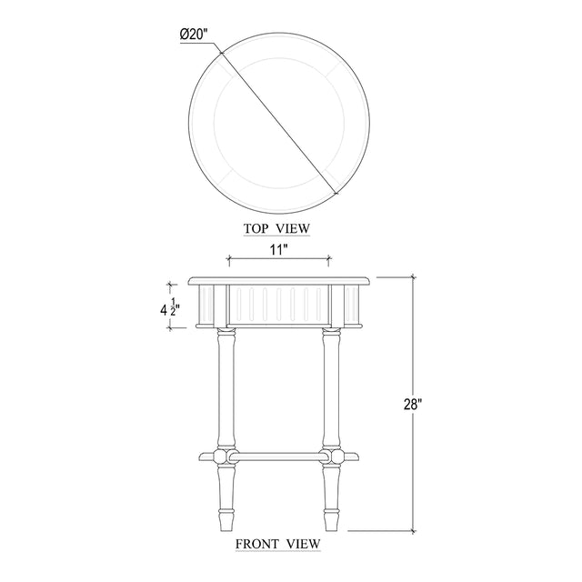 Bramble Covington Bedside Table