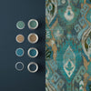 Graham & Brown Daraee Tapestry Midnight Wallpaper picture with a paint color that will perfectly fit to this wallpaper