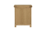 Oak bedside drawers on Delaney Bedside Table
